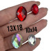 Chaton oval 10x14mm base reta(10un)