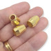 Pés Saltinhos Para Caixas Dourado 13x11mm (20un)
