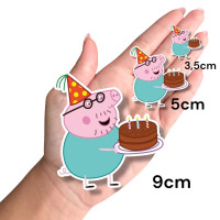 Aplique Peppa Pig papai pig