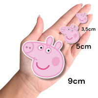 Aplique Peppa Pig cabeça