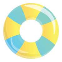 Aplique pool party boia azul Aplique pool party boia azul