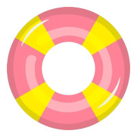 Aplique pool party boia rosa Aplique pool party boia rosa