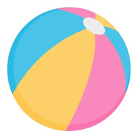 Aplique pool party bola rosa Aplique pool party bola rosa