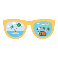 Aplique pool party oculos amarelo Aplique pool party oculos amarelo