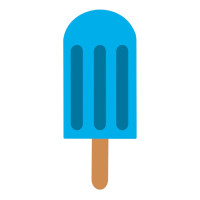 Aplique pool party picolé azul Aplique pool party picolé azul