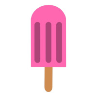 Aplique pool party picolé rosa Aplique pool party picolé rosa