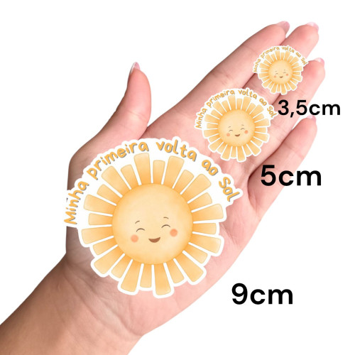 Aplique primeira volta ao Sol frase