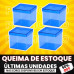 Caixinha acrílica 5x5 azul (10un)