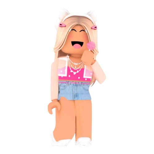 Aplique Roblox rosa 03