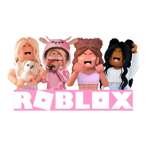 Aplique Roblox rosa juntos