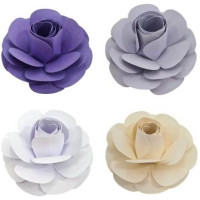 Rosa de papel 8,5cm (und)
