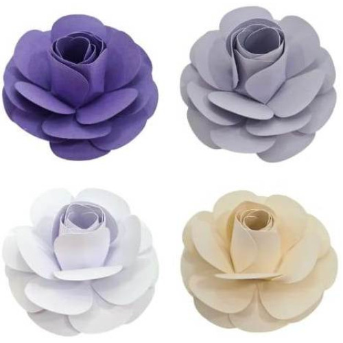 Rosa de papel 8,5cm (und)