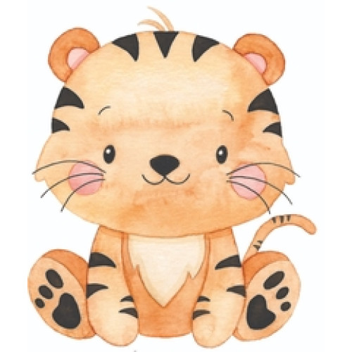 Safari aquarela Tigre (1 a 10un)