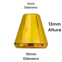 Pés Saltinhos para Caixas Dourado 13mm (20un)
