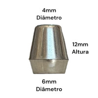 Pés Saltinhos Para Caixas prata 12mm (20un)