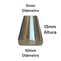 Pés Saltinhos para Caixas prata13mm (20un)