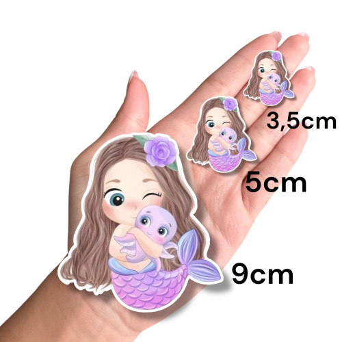 Aplique Sereia baby morena 