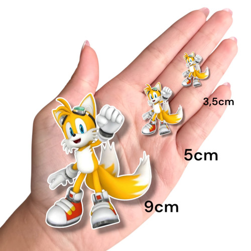 Aplique sonic Tails jogo
