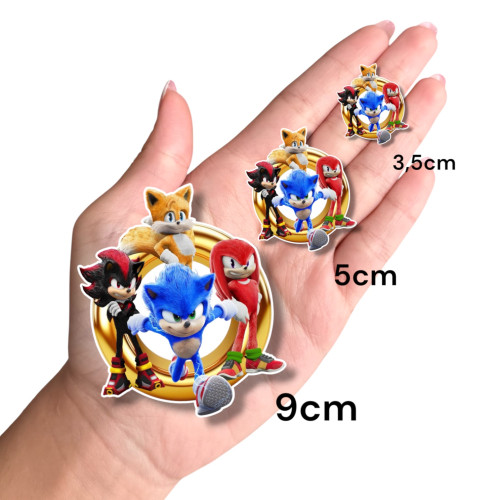 Aplique sonic personagens juntos filme