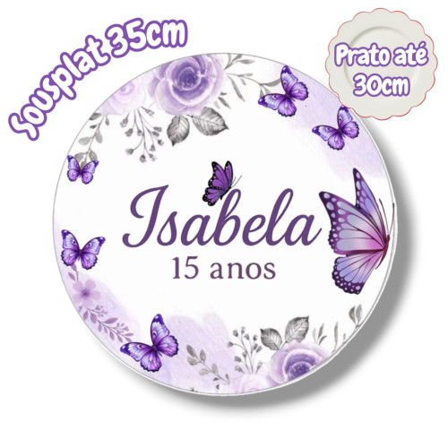 10 sousplat 35cm redondo personalizado papel offset sem arte inclusa 10 sousplat 35cm redondo personalizado papel offset sem arte inclusa