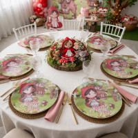 Sousplat de mesa personalizado redondo papel offset 180g 30cm Sousplat de mesa personalizado redondo papel offset 180g 30cm