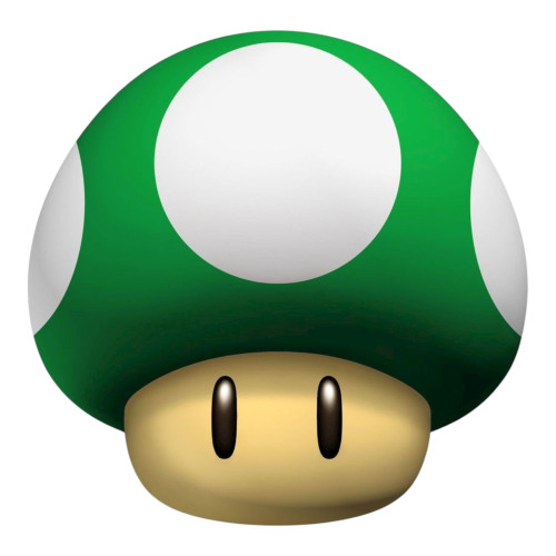 Aplique Super Mario cogumelo verde