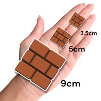 Aplique Super Mario cubo tijolo