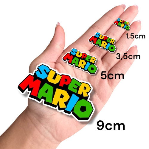 Aplique Super Mario logo