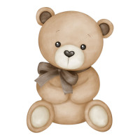 Aplique urso beje Teddy