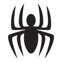 Aplique homem aranha preta