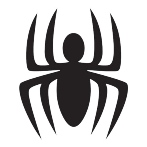 Aplique homem aranha preta