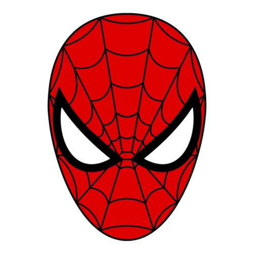 Aplique homem aranha máscara
