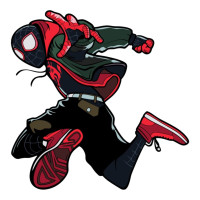 Aplique homem aranha Miles Morales 1