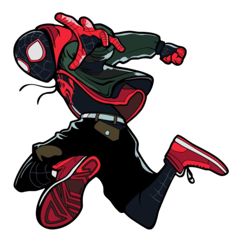 Aplique homem aranha Miles Morales 1