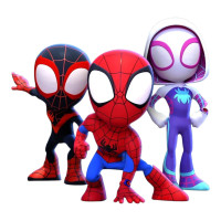 Aplique Spidey e amigos juntos