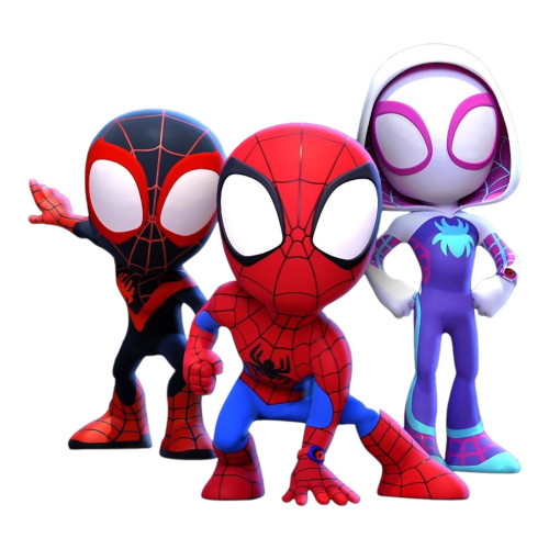 Aplique Spidey e amigos juntos