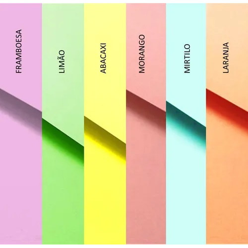 Papel Color Plus Candy A4 180g Unidade