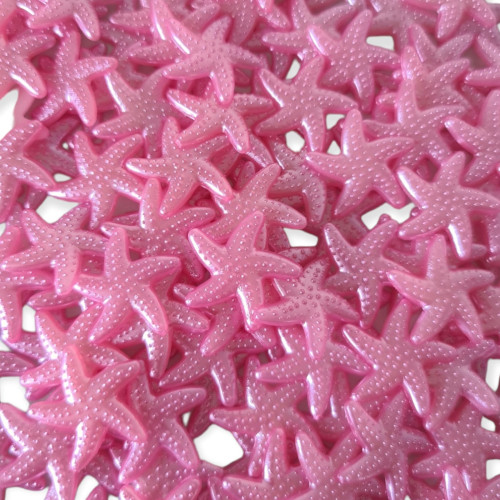 Chaton estrela do mar rosa chiclete 20mm (10un)