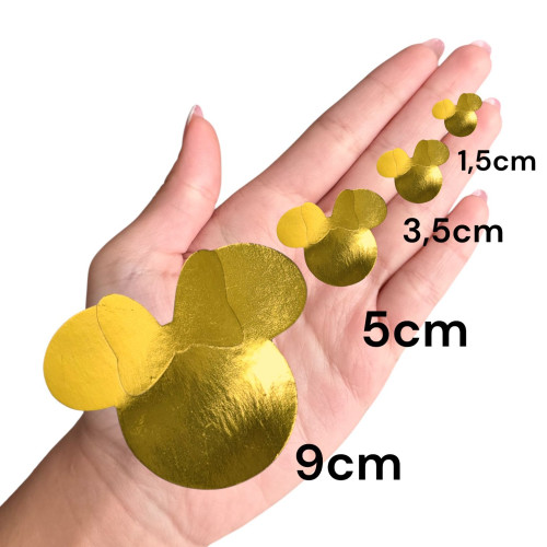 Aplique Minnie cabeça laminado 