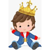 Pequeno Principe moreno (sentado)