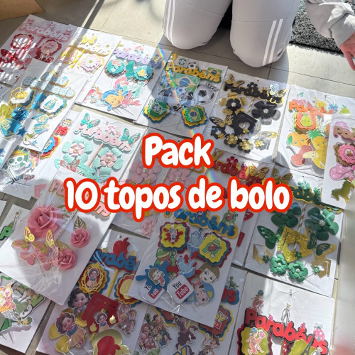 10 topos de bolo temas variados atacado queima de estoque 10 topos de bolo temas variados atacado queima de estoque